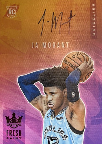 2019-20-Panini-Court-Kings-Basketball-Cards-Fresh-paint-Autograph-Ja-Morant-RC-new