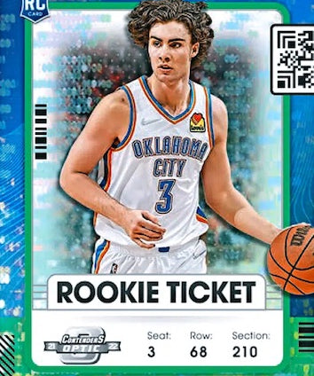 2021-22-Panini-Contenders-Optic-Basketball-NBA-Cards-Base-Rookie-Ticket-Green-Pulsar-Josh-Giddey-RC