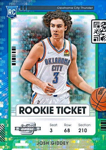 2021-22-Panini-Contenders-Optic-Basketball-NBA-Cards-Base-Rookie-Ticket-Green-Pulsar-Josh-Giddey-RC