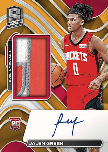 2021-22-Panini-Spectra-Basketball-NBA-Cards-Rookie-Jersey-Autographs-Gold-Jalen-Green-RC-RPA