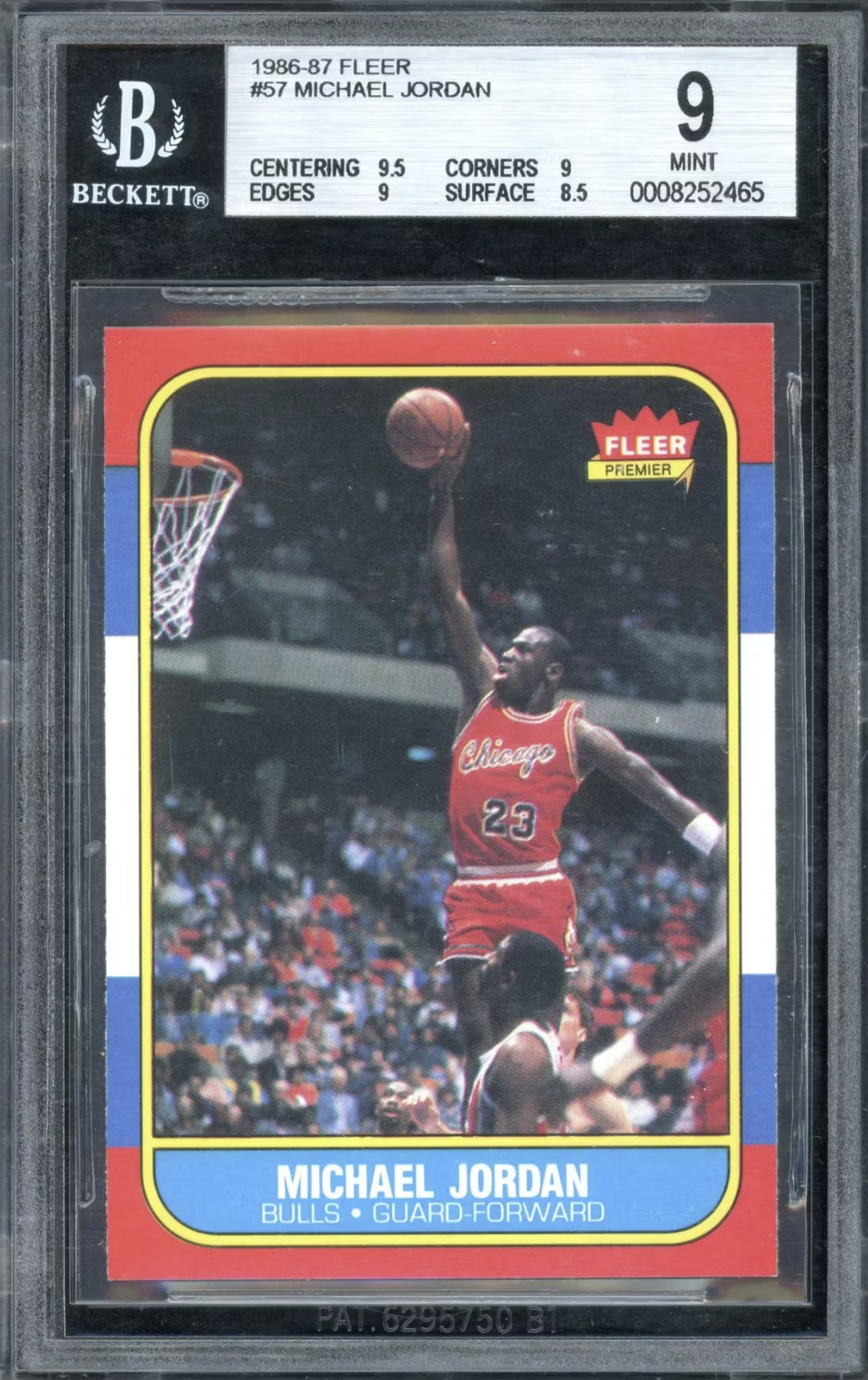 86 FLEER JORDAN BGS 9