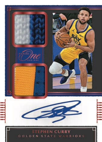 2020-21-Panini-One-and-One-Basketball-NBA-Cards-Dual-Jersey-Autographs-Stephen-Curry-auto