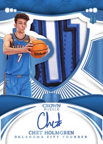 2022-23-Panini-Crown-Royale-Basketball-NBA-Cards-Rookie-Silhouettes-Super-Prime-Chet-Holmgren-RC-RPA